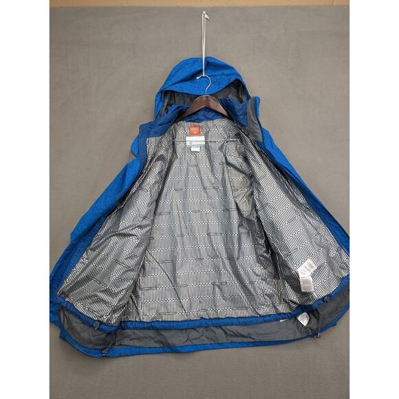 Columbia Thermal Coil Hooded Insulated Jacket Mens Sz Large Full Zip 3 in 1 Blue - Picture 9 of 13